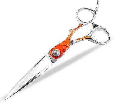 Професійна ножиця для грумінгу собак та котів 6.8 дюймів | Пряма ножиця для догляду за шерстю з регулюванням