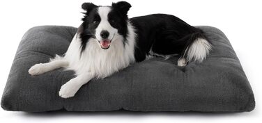 Килимок для собак BEDSURE XL - великий, сірий, 104x69x8 см. З антиковзким дном, для великих собак, з подушкою для заспокоєння.