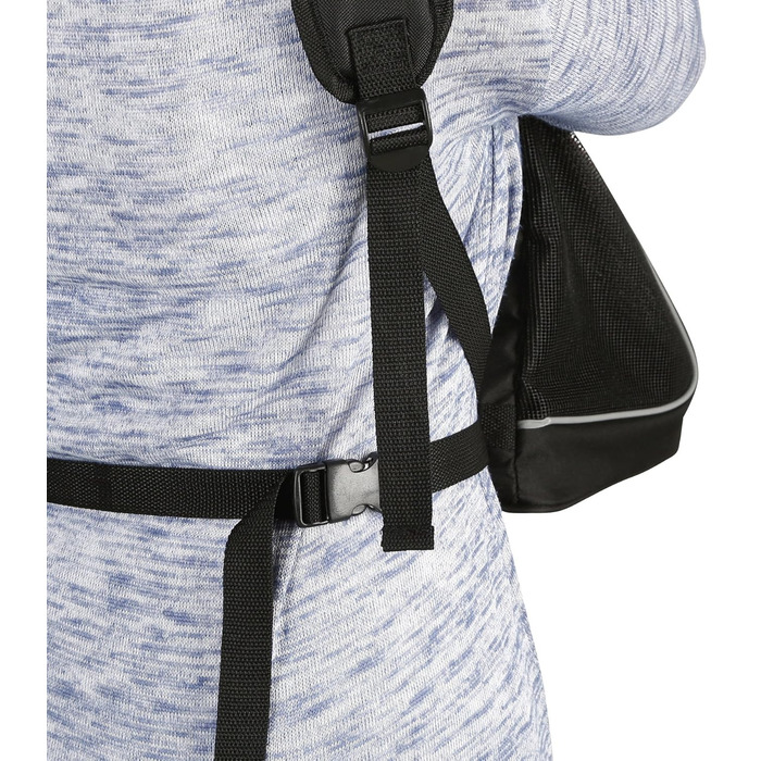 Сумка переносна Kerbl Fronttragetasche Vacation, 31 x 24 x 38 см, чорний/червоний