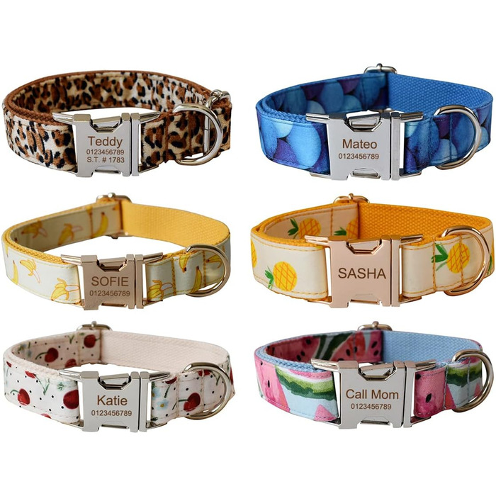 Персоналізоване собаче нашийник з металевою застібкою, індивідуальні жетони для тварин з гравіюванням імені, номера телефону та адреси