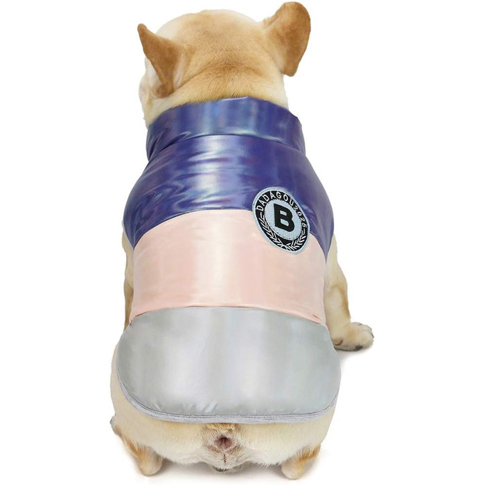 Теплий зимовий одяг для собак: флісова куртка від холоду для маленьких собак, бульдогів та котів (M, блакитний)