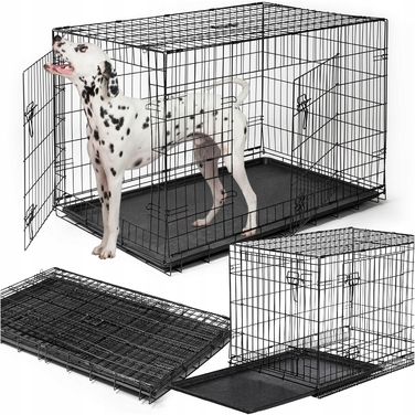 Металевий вольєр-клітка Be-Active для великих собак, 68 x 105 x 75 см