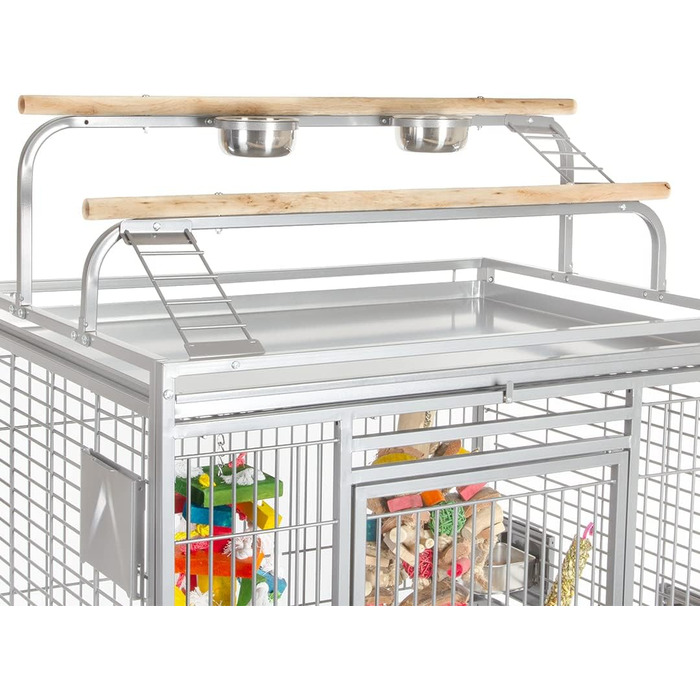 Папужача клітка XXL Montana Castell Nova Play Platinum 120x95x196 см