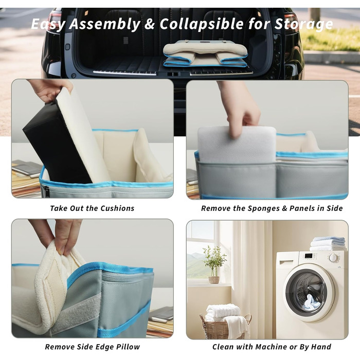 Автокрісло для собак, кошик для собак у машину, водовідштовхувальне, складане з фіксатором, для маленьких собак до 8 кг, на передні та задні сидіння (світло-сіре)