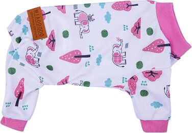 Білий новорічний костюм для собак, піжама для маленьких та середніх собак, дівчаток та хлопчиків, смішний одяг для тварин, кота або собаки, рожевий