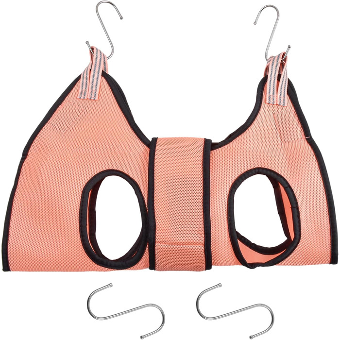 Гамак для тварин Bhoulandi: гамак для котів та собак, дихаючий, з кріпленням на липучці, оливковий, M (XS, рожевий)