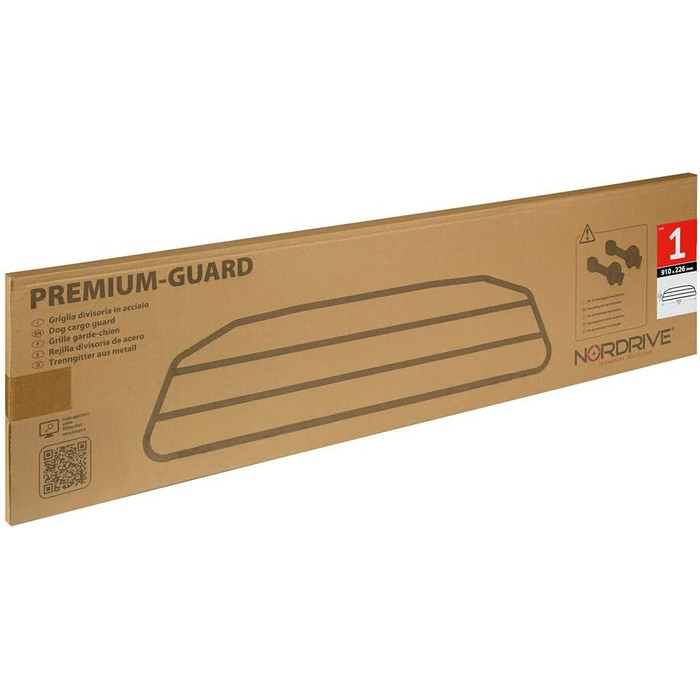 Відбійник NORDRIVE N70051 Premium-Guard для собак та тварин, сталь, 910x226 мм