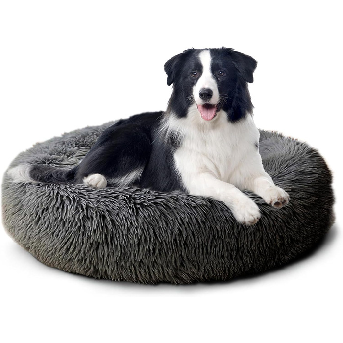 CALIYO Крісло-гніздо для собак та котів, середнього розміру, 70 см, темно-сірий. М'яке, зручне, миється, придатне для сушки.