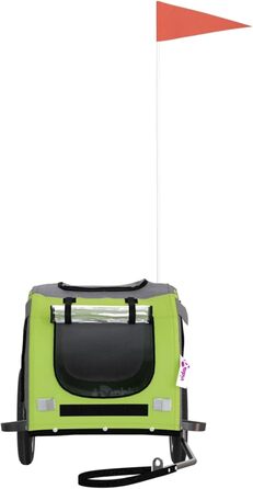 Кошик для велосипеда для собак, зелено-сірий, Oxford, вантажопідйомність 30 кг, Model 93871