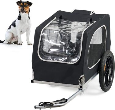 Фаркоп для велосипеда SogesHome: перевезення собак, XXL, 600D Oxford, чорний