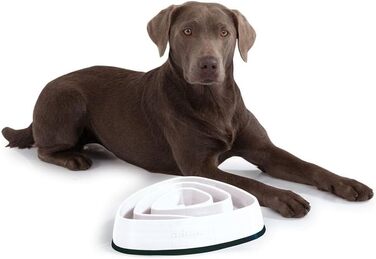 Миска для собак Edupet 06027AA, Anti-Schling Napf, Slow Feeder, 300 мл, 21 см, бежева