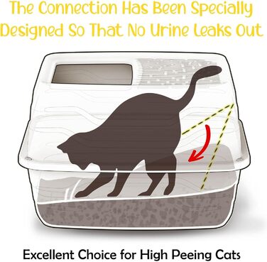 Лоток для котів Cat Centre Katzenklo XL з кришкою, Hop-In, Top Entry, сірий, 56 x 40 x 38 см