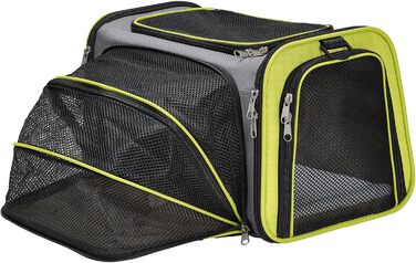 Сумка-переноска для собак та котів HUNTER Sydney, 45x28x28 см, світло-зелений/сірий