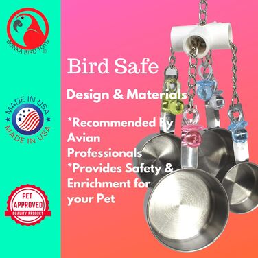 Іграшка для птахів Bonka Bird Toys 1750 Clacker, для папуг, клітка, для жако, амазона, конур, какаду