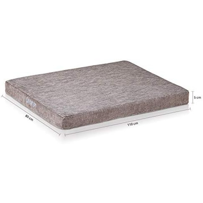 Килимок для собак ONVAYA® з Memory Foam, ортопедичний, сірий, розмір S-XXL, 112 x 74 x 5 см