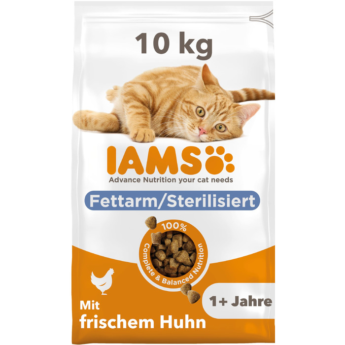 Сухий корм для стерилізованих та кастрованих котів IAMS Sterilised, 10 кг