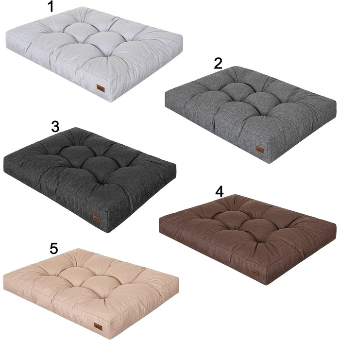 Крісло-ліжко для собак, прямокутне, 75 x 50 см, антрацит