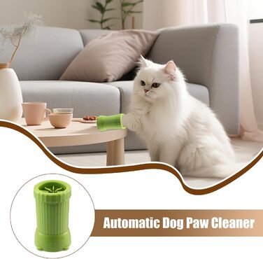 Автоматичний мийник лап для собак, USB-зарядка, для дому, зелений