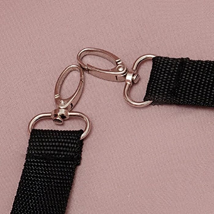 Дитяча коляска для собак середніх порід, до 25 кг, 4 колеса, складана, для подорожей, сірий/рожевий (51 x 35 x 31 см)