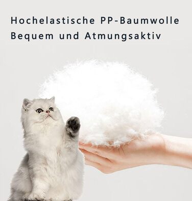 Кругле лежанка для собак та котів Lingxiya, 50 см, коричневий, плюшеве гніздо з антиковзаючою основою