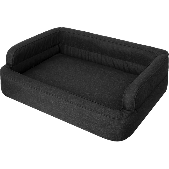 Ліжко для собак PillowPrim XXL 117x79 см, меблі для тварин, котяче ліжко, знімний чохол, чорне, лежак, кошик, подушка, диван для собак