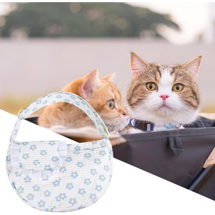 Транспортна переноска для котів та маленьких собак, блакитна, 15 x 15 x 5 см