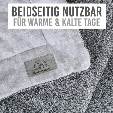 Підстилка для собак KaraLuna, 80 x 55 см, сіра. Легка, миється, 3 розміри. М'яка підстилка-коврик для собак