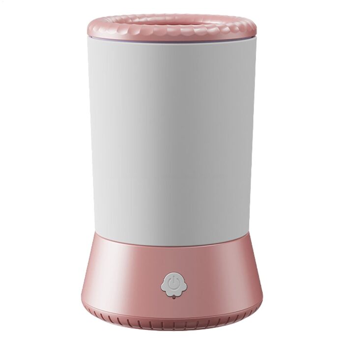 Автоматична мийка лап для собак - USB-зарядка, для маленьких, середніх, біла, рожева