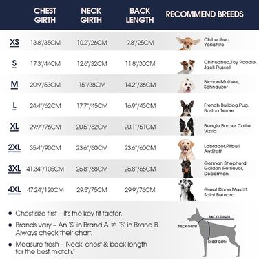 Зимовий теплий намет для собак IECOii, чорний, XL, водонепроникний, з блискавкою, флісовий костюм для великих собак (Бігль, Кокер Спаніель, Бордер Коллі), обхват грудей 76 см