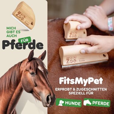 Дзеркальна щітка для собак DR Zoo 'Robbi' – ідеальна для грумінгу, видаляє підшерсток та короткий пух