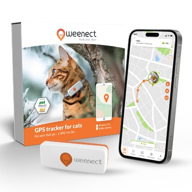 GPS-локалізатор для котів Weenect XS, білий