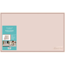 Силіконовий килимок для годівлі та води для тварин Finorder 86,4 x 53,3 см, з піднятими краями та антиковзаючою поверхнею, водонепроникний, придатний для миття в посудомийній машині (Бежевий)