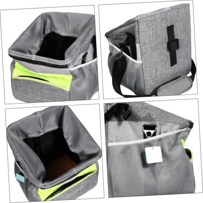 Складаний велосипедний кошик для тварин Happyyami: дихаюча сумка Oxford з ручкою для собак та котів