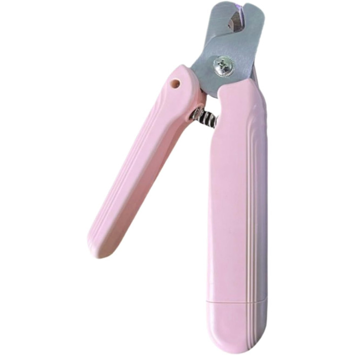 Електричний триммер для собак та котів 2-в-1 з LED-підсвічуванням | Безпечна насадка, акумуляторний, для маленьких, середніх та великих тварин, зелений (рожевий)