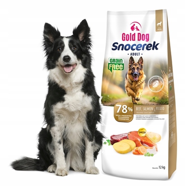 Сухий беззерновий корм для собак Gold Dog Snocerek з яловичиною, без птиці, 12 кг