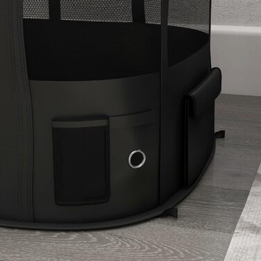 Клітка для собак PawHut, переносний вольєр для тварин, 114 x 89 x 59 см (Жовтий)