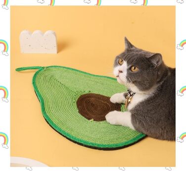 Килимок для котів Joyhaze з сизалю, для шліфування кігтів, на стіну або підлогу, захист від подряпин