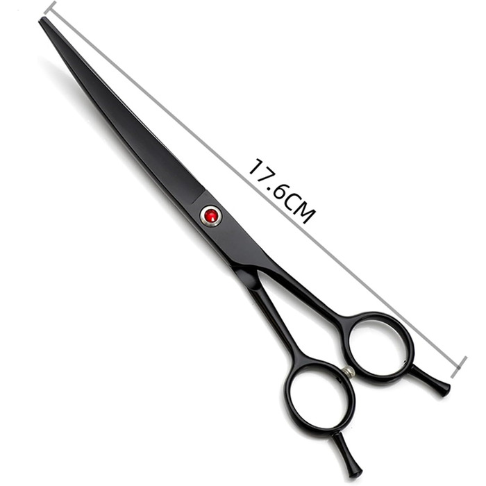 Набір професійних ножиць для собак 4 в 1: прямі, зубчасті, вигнуті + гребінець. Підходить для собак, котів та інших тварин