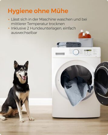 Підстилка для собак Feandrea, 2 шт., 152 x 122 см, сіра, XXL, водонепроникна, супер поглинаюча