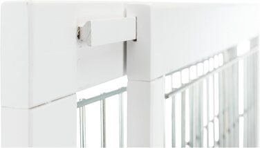 Ворота для собак TRIXIE регульовані, дерев'яні, 65–108 × 61 см, білі