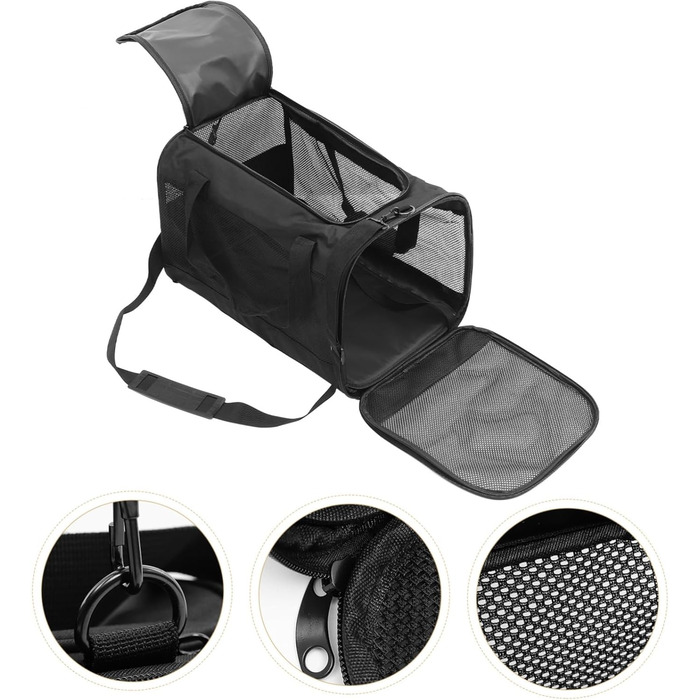 Транспортна переноска для котів та тварин iBasenice, складана, для подорожей, кемпінгу та прогулянок