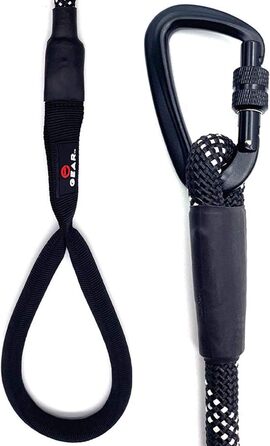 Повідок для собак Enthusiast Gear з 2 ручками, карабіном із замком, для великих і середніх порід, міцний, з відбивачем і м'якою ручкою, 1,8 м