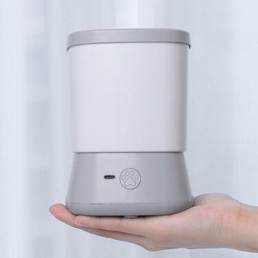 Автоматичний мийка лап для собак – без розбризкування, 2 швидкості, сірий колір