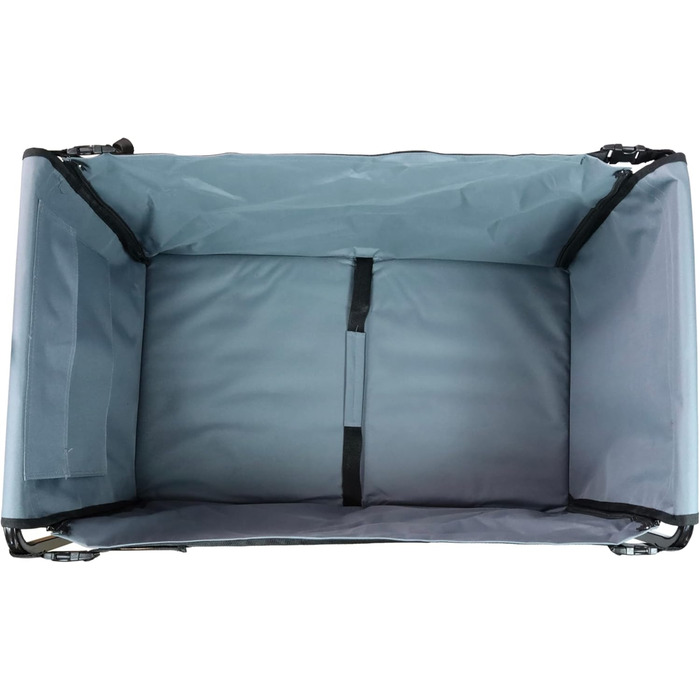 FROSAL Візок для собак Бруно сірий складний | Транспортний візок для собак з легким доступом