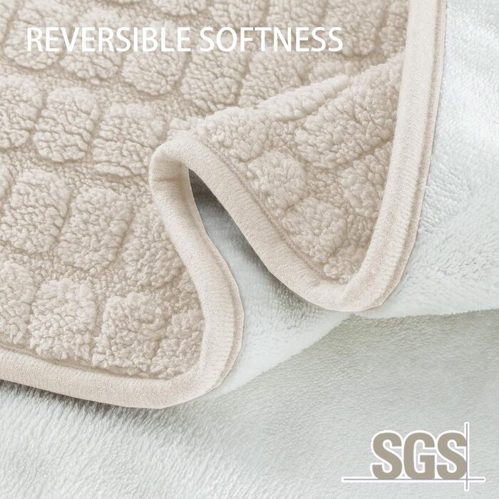 Водонепроникний коврик для собак H.Versailtex, 80 x 100 см, для собак та котів, бежевий