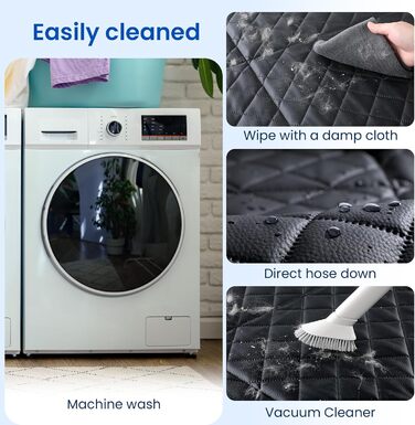 Захист для автосидіння PeCute: водонепроникний, з екошкіри, для собак, чорного кольору