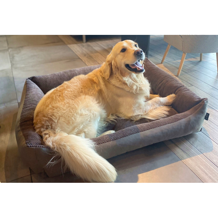 Затишне текстильне лежак для собак TEO, 100x80 см, розмір 4L
