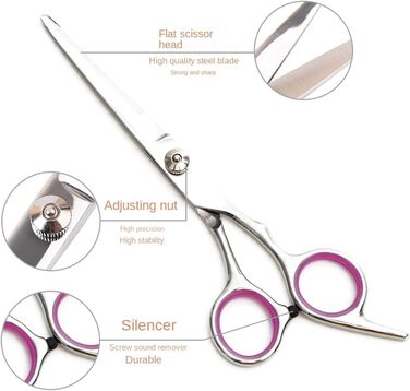 Набір професійних ножиць для собак 3 в 1, набір ножиць для грумінгу собак, ножиці для собак з прямим лезом та зубчастим лезом, для собак, котів та інших тварин