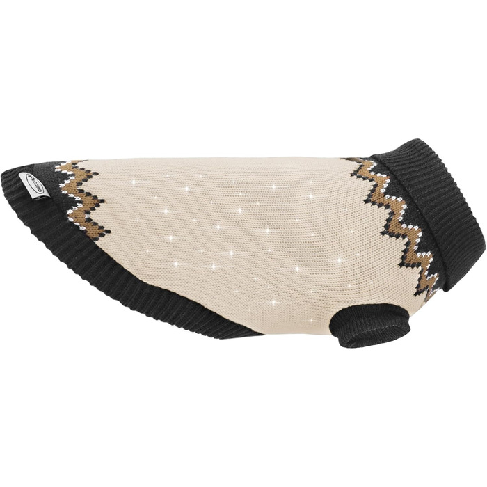 Пуловер для собак Record Marzipan: теплий, стильний, бежевий, довжина спини 45 см