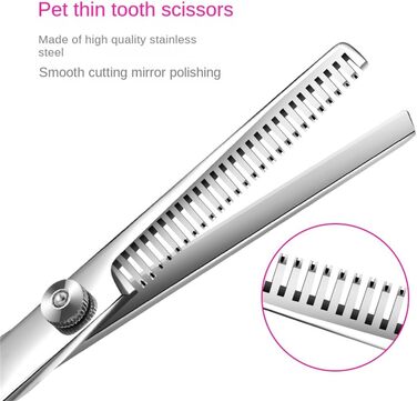 Набір професійних ножиць для собак 4 шт. з гребінцем для грумінгу. Ідеально для собак, котів та інших тварин.